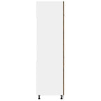 vidaXL Kühlumbauschrank Lyon Räuchereiche 60x57x207 cm Holzwerkstoff