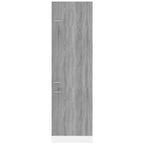 vidaXL Kühlumbauschrank Lyon Grau Sonoma 60x57x207 cm Holzwerkstoff