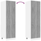 vidaXL Kühlumbauschrank Lyon Grau Sonoma 60x57x207 cm Holzwerkstoff