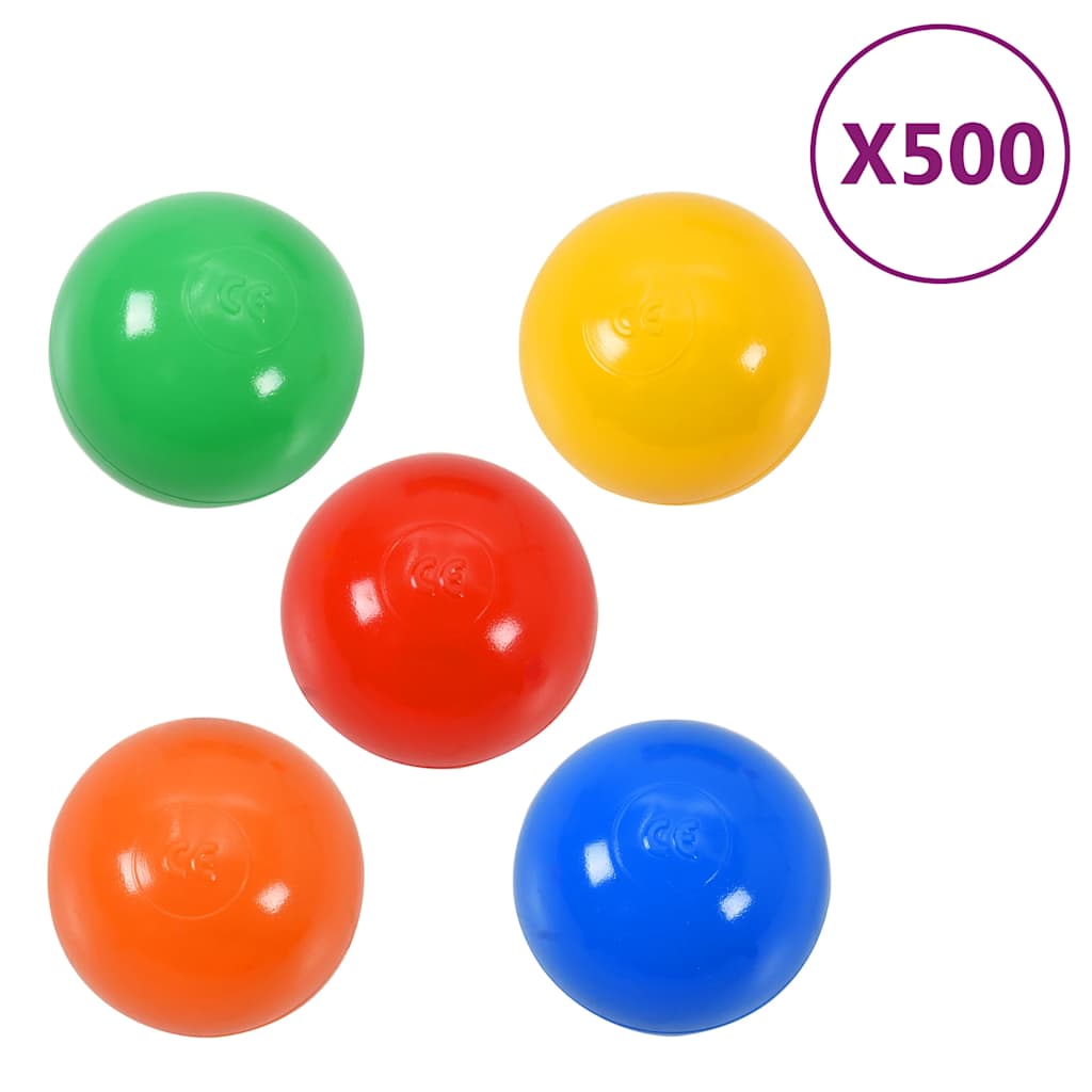 vidaXL Bälle für Bällebad 500 Stk. Mehrfarbig