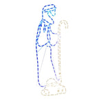 vidaXL LED-Silhouette Hirte und Lamm 168 LEDs 102,5x35 cm