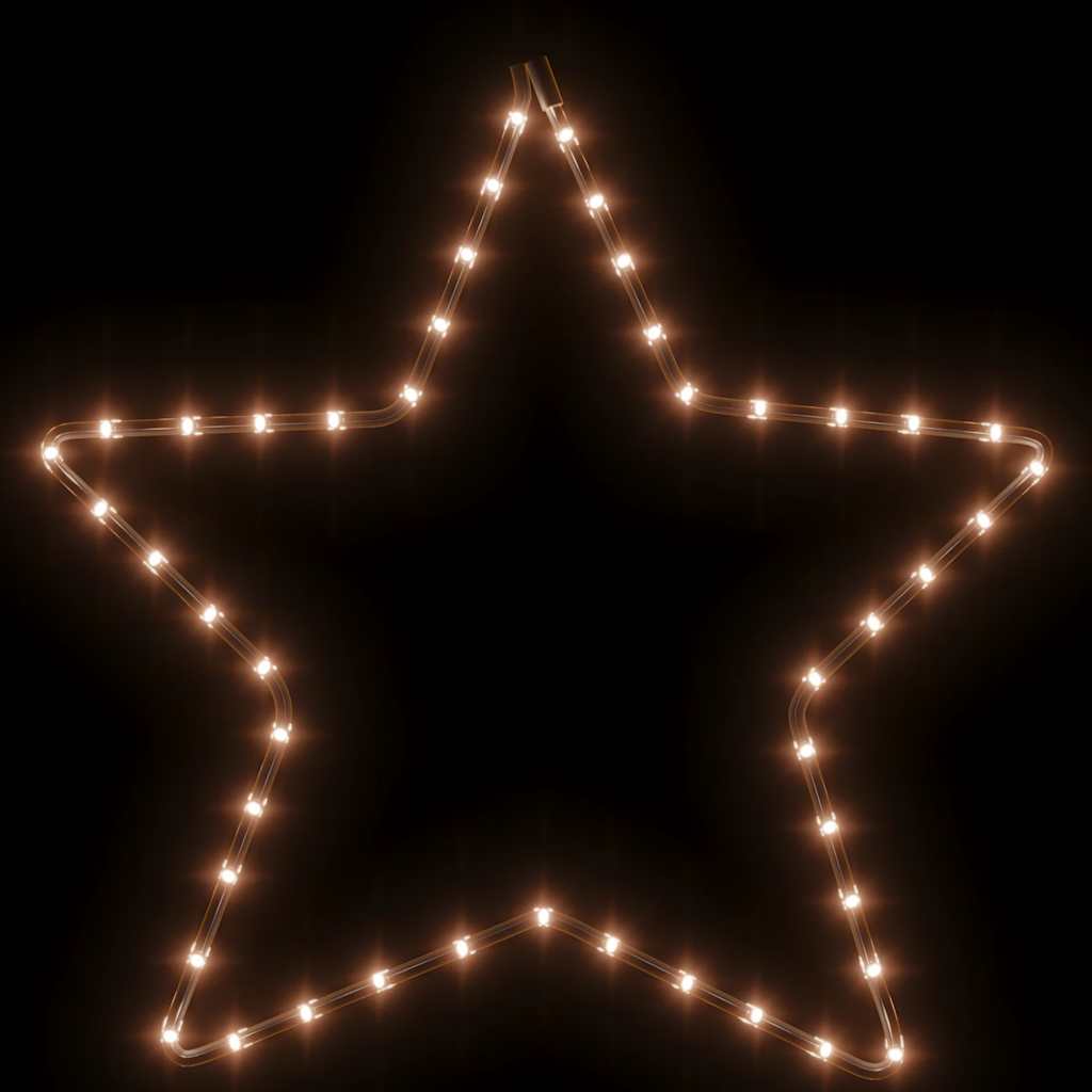 vidaXL LED-Silhouette Weihnachtsstern 48 LEDs Warmweiß 56 cm