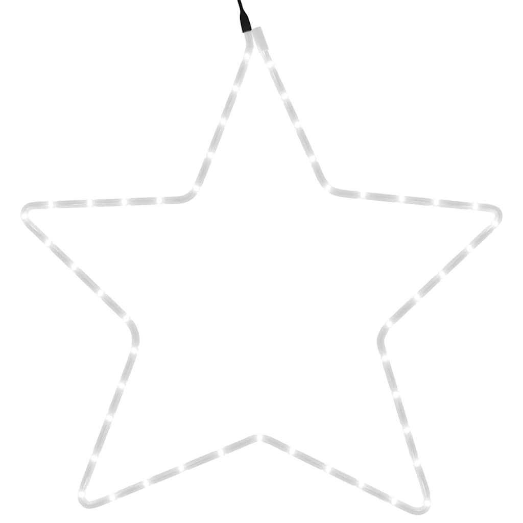 vidaXL LED-Silhouette Weihnachtsstern 48 LEDs Warmweiß 56 cm
