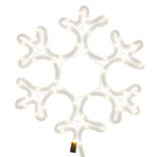 vidaXL LED-Silhouette Schneeflocke 48 LEDs Warmweiß 27x27 cm