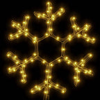 vidaXL LED-Silhouette Schneeflocke 72 LEDs Warmweiß 38x37 cm