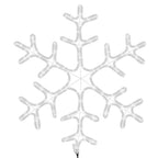 vidaXL LED-Silhouette Schneeflocke 144 LEDs Warmweiß 59x59 cm