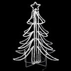 vidaXL LED-Weihnachtsbaum Klappbar Warmweiß 87x87x93 cm