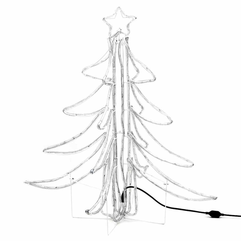 vidaXL LED-Weihnachtsbaum Klappbar Warmweiß 87x87x93 cm