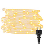 vidaXL Lichtschlauch 240 LEDs Warmweiß 10 m PVC