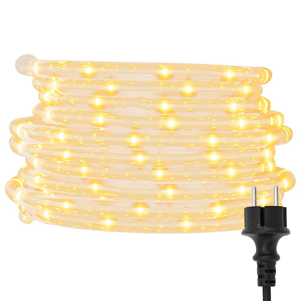 vidaXL Lichtschlauch 240 LEDs Warmweiß 10 m PVC