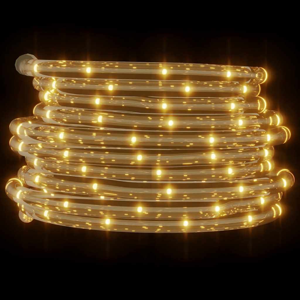 vidaXL Lichtschlauch 240 LEDs Warmweiß 10 m PVC