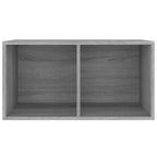 vidaXL Schallplatten-Box Grau Sonoma 71x34x36cm Holzwerkstoff