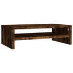 vidaXL Monitorständer Räuchereiche 42x24x13 cm Holzwerkstoff