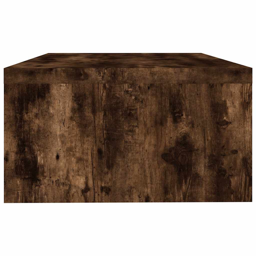 vidaXL Monitorständer Räuchereiche 42x24x13 cm Holzwerkstoff