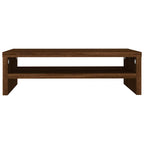 vidaXL Monitorständer Braun Eichen-Optik 42x24x13 cm Holzwerkstoff