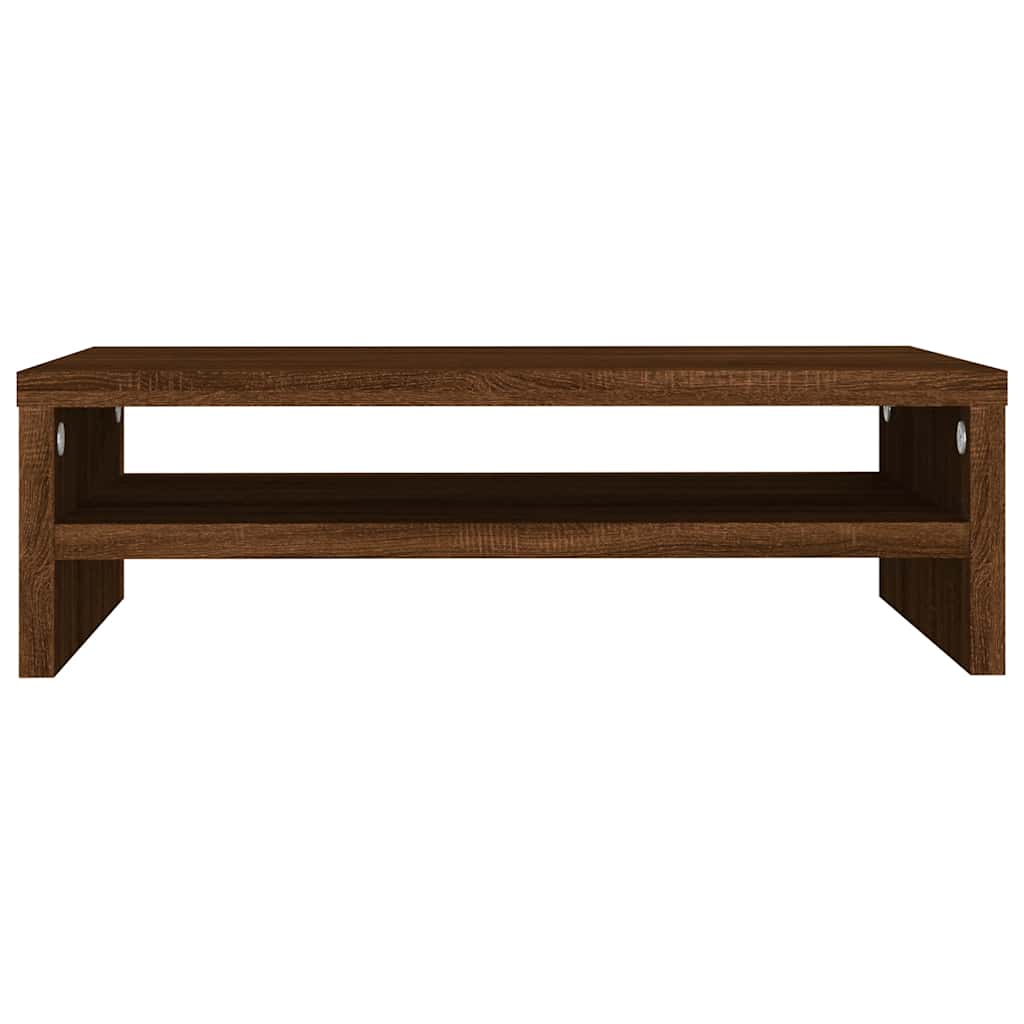 vidaXL Monitorständer Braun Eichen-Optik 42x24x13 cm Holzwerkstoff