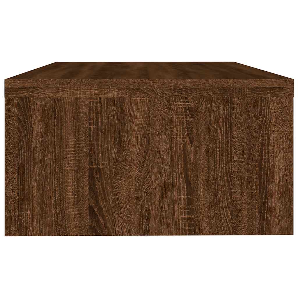 vidaXL Monitorständer Braun Eichen-Optik 42x24x13 cm Holzwerkstoff