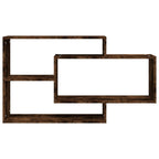 vidaXL Wandregal Räuchereiche 104x20x58,5 cm Holzwerkstoff