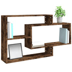 vidaXL Wandregal Räuchereiche 104x20x58,5 cm Holzwerkstoff