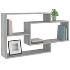 vidaXL Wandregal Grau Sonoma 104x20x58,5 cm Holzwerkstoff