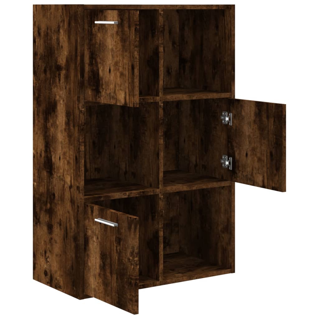 vidaXL Lagerschrank Räuchereiche 60x29,5x90 cm