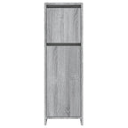 vidaXL Badschrank Grau Sonoma 30x30x95 cm Holzwerkstoff