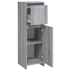 vidaXL Badschrank Grau Sonoma 30x30x95 cm Holzwerkstoff