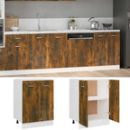 vidaXL Unterschrank Lyon Räuchereiche 60x46x81,5 cm Holzwerkstoff