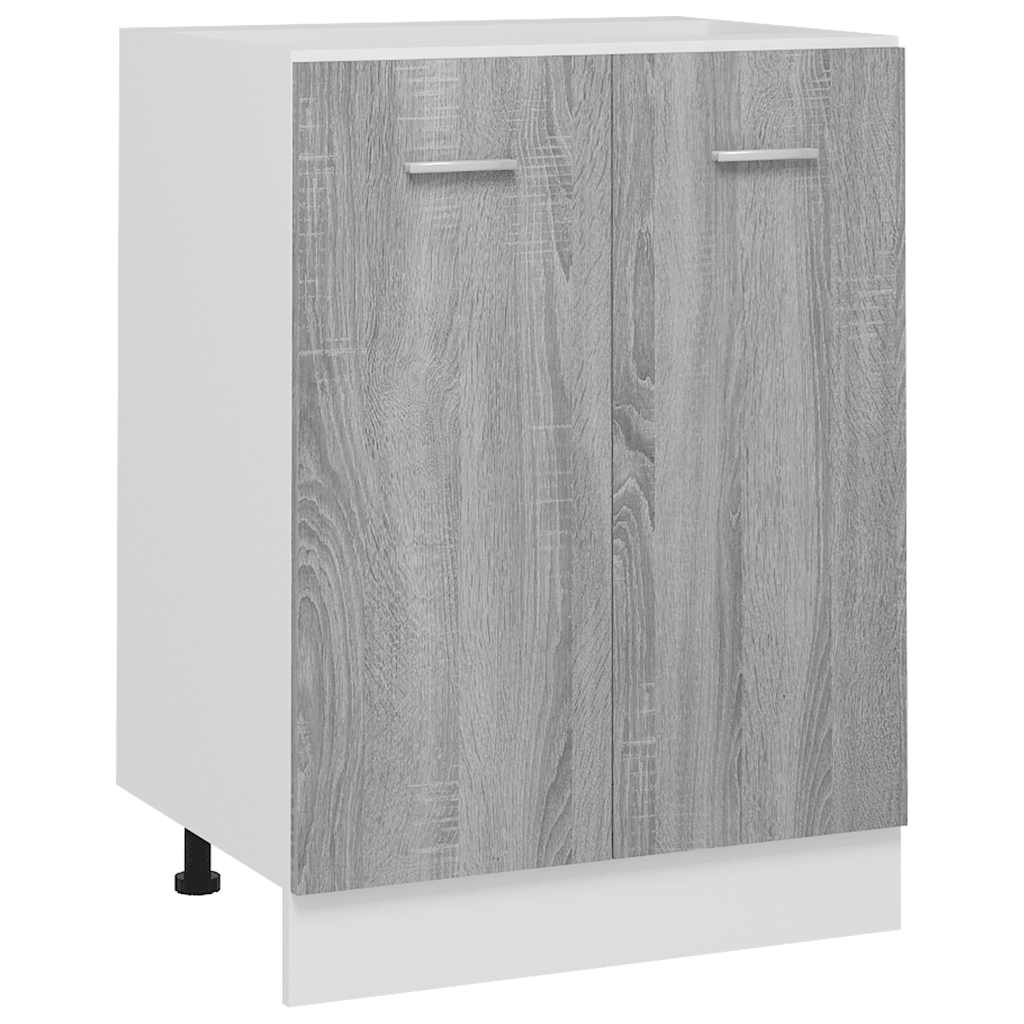 vidaXL Unterschrank Lyon Grau Sonoma 60x46x81,5 cm Holzwerkstoff