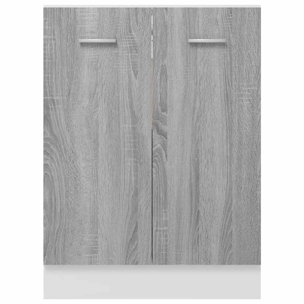 vidaXL Unterschrank Lyon Grau Sonoma 60x46x81,5 cm Holzwerkstoff