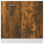 vidaXL Spülenunterschrank Lyon Räuchereiche 80x46x81,5 cm Holzwerkstoff