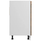 vidaXL Spülenunterschrank Lyon Räuchereiche 80x46x81,5 cm Holzwerkstoff