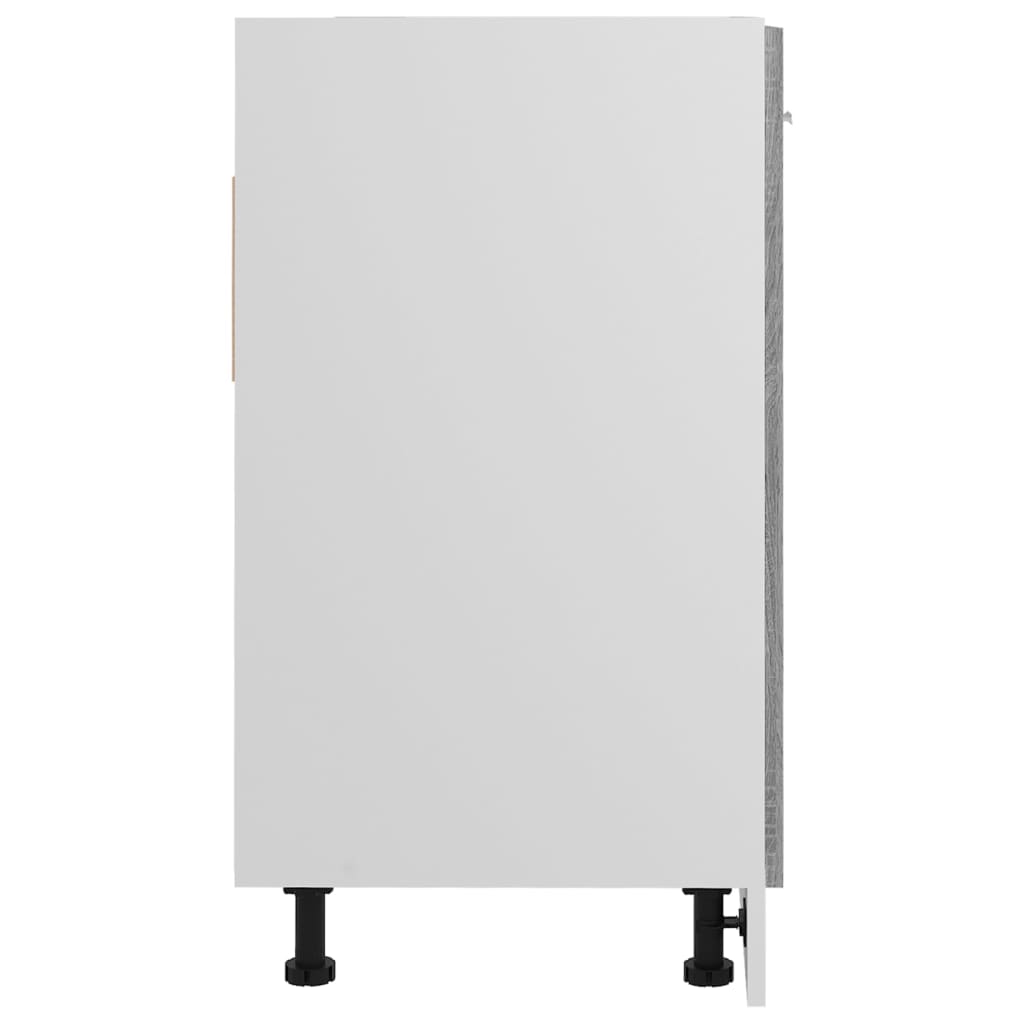 vidaXL Spülenunterschrank Lyon Grau Sonoma 80x46x81,5 cm Holzwerkstoff