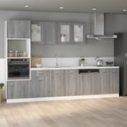vidaXL Spülenunterschrank Lyon Grau Sonoma 80x46x81,5 cm Holzwerkstoff