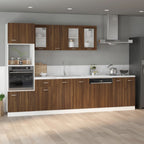 vidaXL Spülenunterschrank Lyon Braun Eiche-Optik 80x46x81,5cm Holzwerkstoff