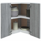 vidaXL Eck-Hängeschrank Lyon Grau Sonoma 57x57x60 cm Holzwerkstoff