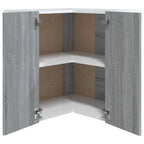 vidaXL Eck-Hängeschrank Lyon Grau Sonoma 57x57x60 cm Holzwerkstoff