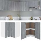 vidaXL Eck-Hängeschrank Lyon Grau Sonoma 57x57x60 cm Holzwerkstoff