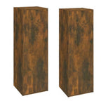 vidaXL TV-Schränke 2 Stk. Räuchereiche 30,5x30x90 cm Holzwerkstoff