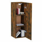 vidaXL TV-Schränke 2 Stk. Räuchereiche 30,5x30x90 cm Holzwerkstoff