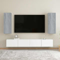 vidaXL TV-Schränke 2 Stk. Grau Sonoma 30,5x30x90 cm Holzwerkstoff