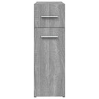 vidaXL Apothekerschrank Grau Sonoma 20x45,5x60 cm Holzwerkstoff