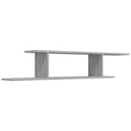 vidaXL TV-Wandregal Grau Sonoma 125x18x23 cm Holzwerkstoff