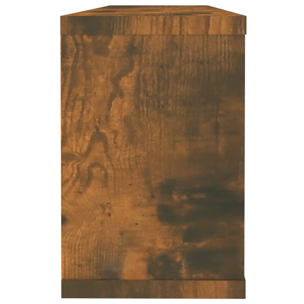 vidaXL Würfelregale 2 Stk. Räuchereiche 60x15x23 cm Holzwerkstoff