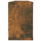 vidaXL Würfelregale 2 Stk. Räuchereiche 60x15x23 cm Holzwerkstoff
