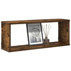 vidaXL Würfelregale 4 Stk. Räuchereiche 60x15x23 cm Holzwerkstoff