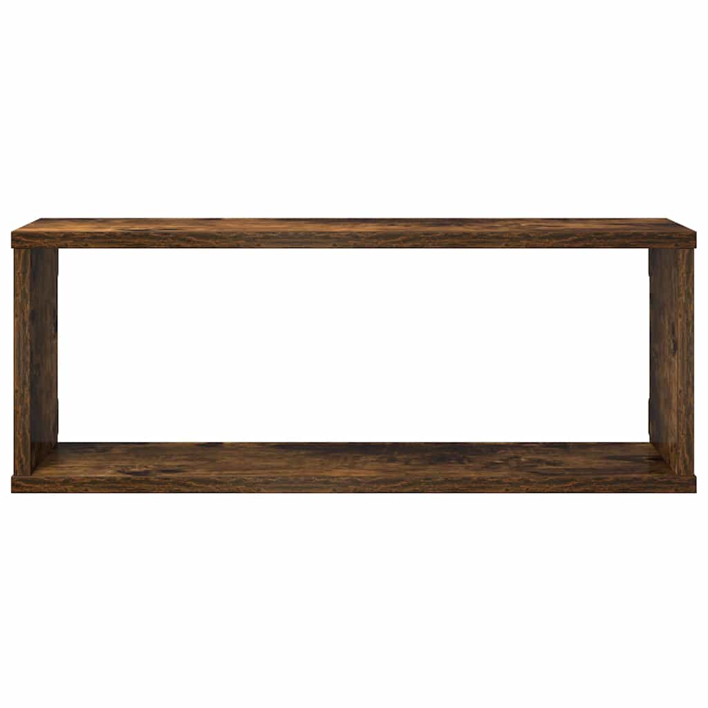 vidaXL Würfelregale 4 Stk. Räuchereiche 60x15x23 cm Holzwerkstoff