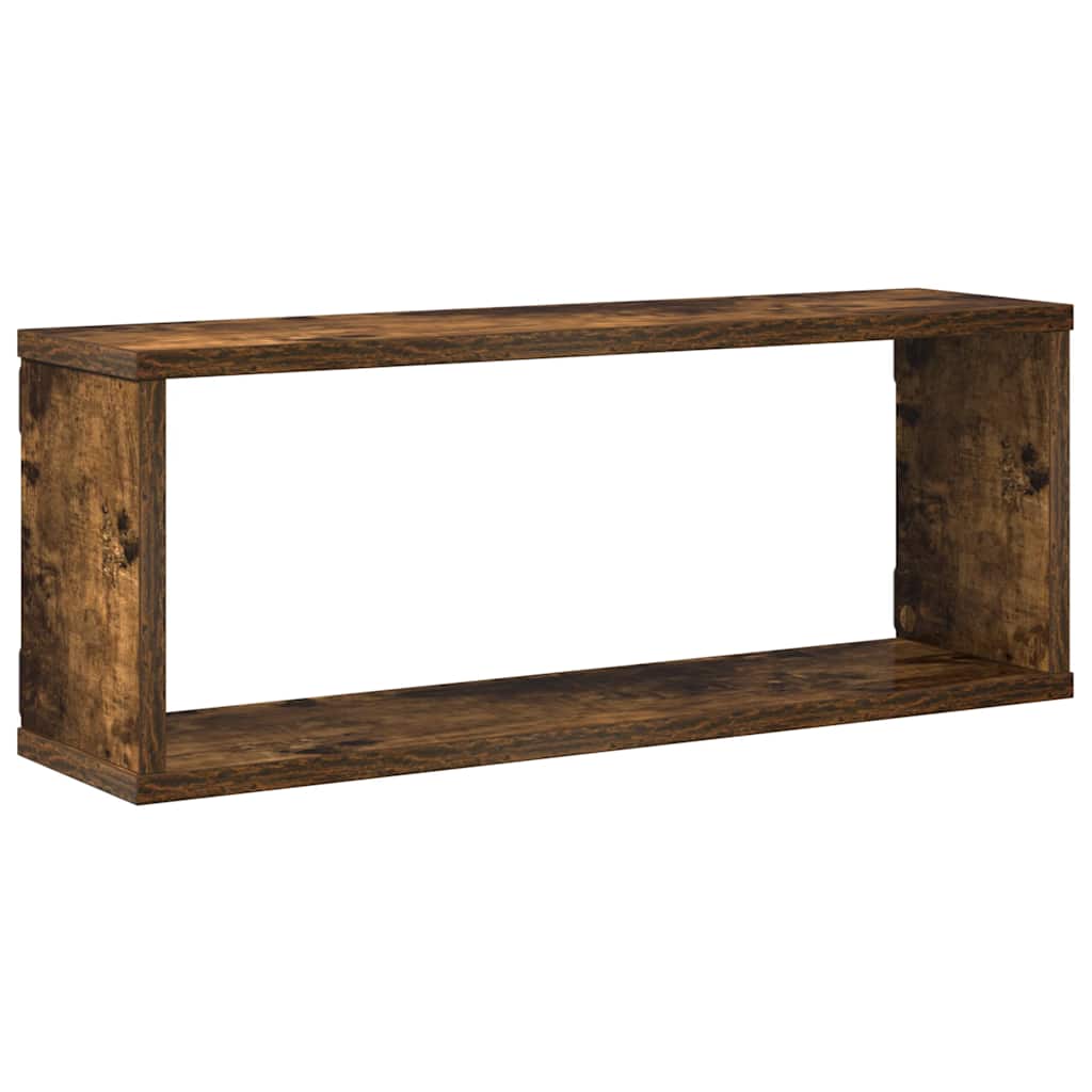 vidaXL Würfelregale 4 Stk. Räuchereiche 60x15x23 cm Holzwerkstoff