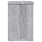 vidaXL Würfelregale 2 Stk. Grau Sonoma 60x15x23 cm Holzwerkstoff
