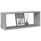 vidaXL Würfelregale 4 Stk. Grau Sonoma 60x15x23 cm Holzwerkstoff